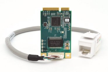 DS-MPE-GE210 Gigabit Ethernet MiniCard: Communications Modules, , PCIe MiniCard